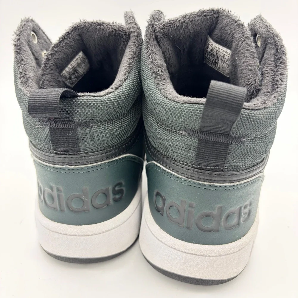 Adidas Hoops 3.0 Mid Winter Mens Grey High Top Sneakers Size 9